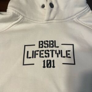 BSBL Lifestyle Kids Hoodie in White